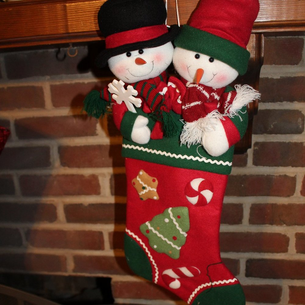 Mr. and Ms. Snowman Stocking